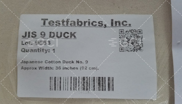 Testfabrics JIS ＃9 Cotton Duck Canvas